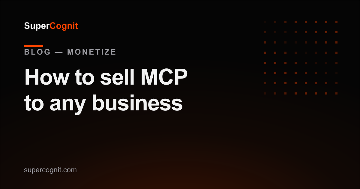 Cómo vender MCP: una guía de campo para agencias, consultores e impulsores internos