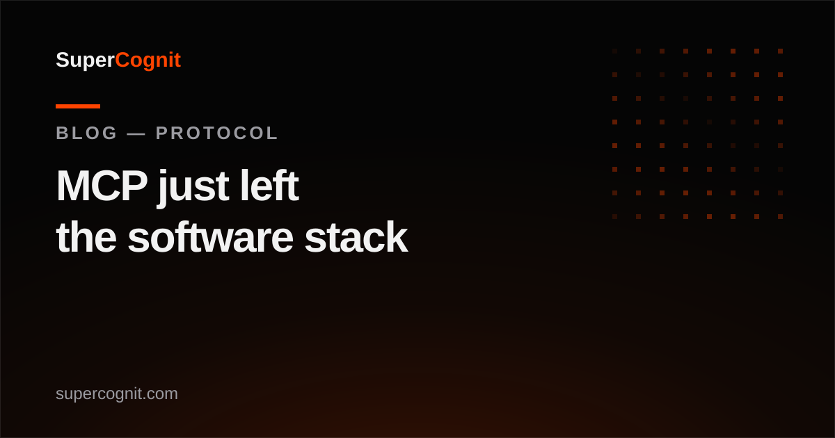 O MCP nunca foi só para software — a Anthropic acabou de o provar